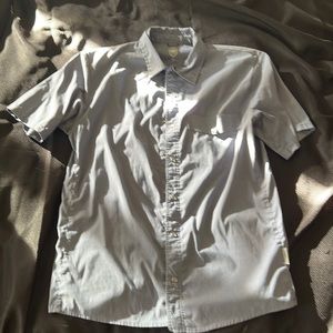 Clubs ride size large. Light blue. Western pearl snap shirt